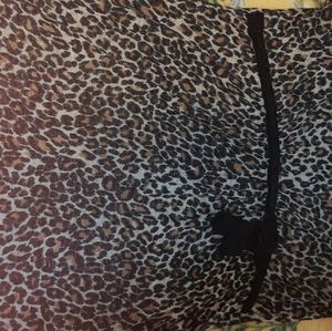 Long animal print shirt for women
